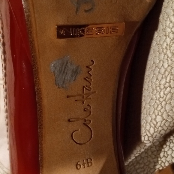 Red Cole Haan Pumps with Bow - Picture 3 of 4